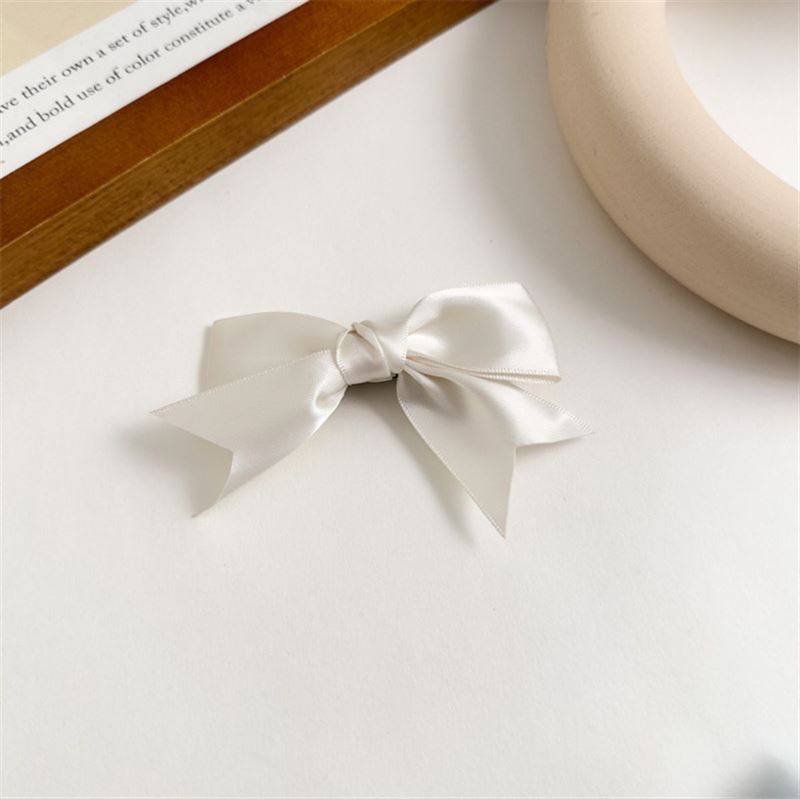 SOHO Mio Bow Hair Clips - White - Hair Accessories | Fashiongirl