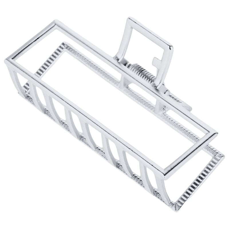 SOHO Niba Large Metal Hair Claw - Silver - Hair Accessories