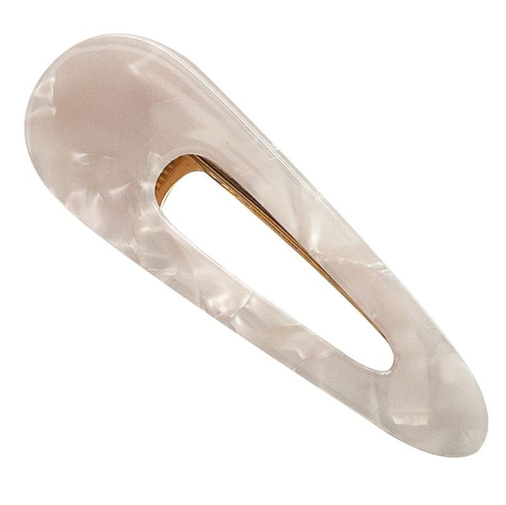 SOHO Nola Hair Clip - White Marble - | Fashiongirl