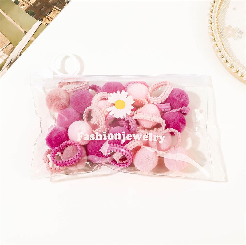 SOHO Pelona Hair elastics - Pink - Hair Accessories | Fashiongirl