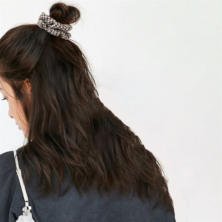 SOHO Pepita Scrunchie - Black - Hair Accessories