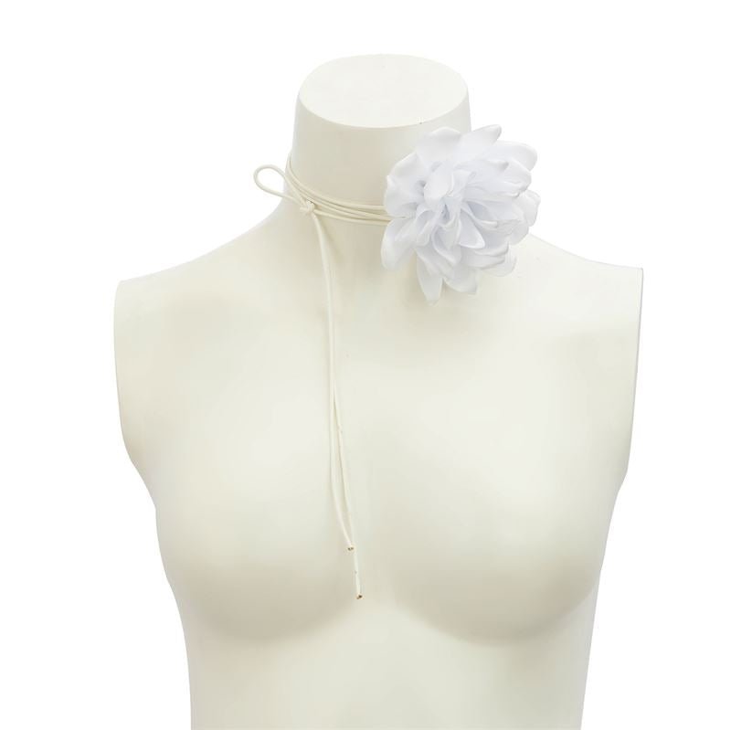 SOHO Pink Choker Necklace - White - | Fashiongirl