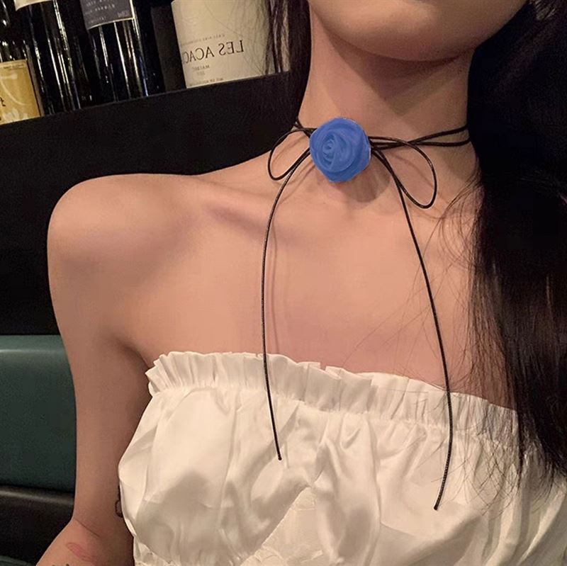 SOHO Shene Choker Necklace - Blue - | Fashiongirl