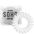SOHO Spiral-Haarbänder – Weiß (3 Stück) – Haaraccessoires | Fashiongirl