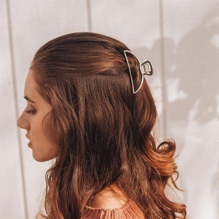 SOHO Tori Small Metal Hair Claw - Gold - Hair Accessories