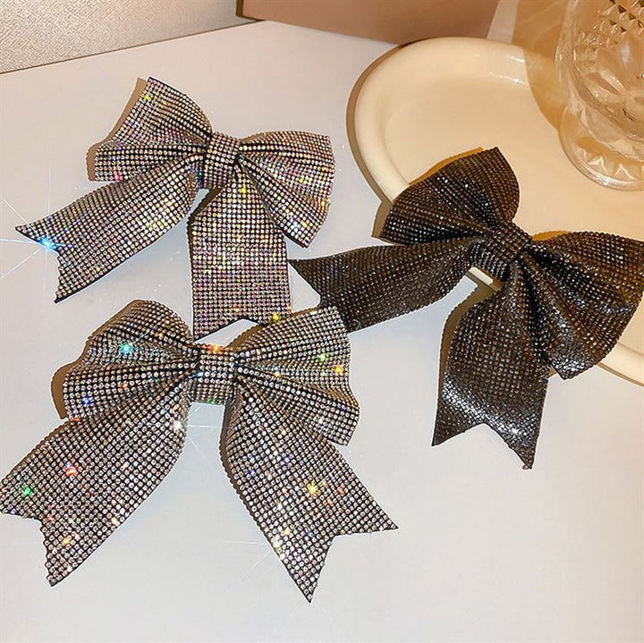 SOHO Victoria Bow Hair Clip - Black - Hair Accessories | Fashiongirl