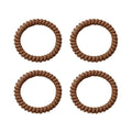SOHO Wave Spiral-Haargummis – Braun – Haaraccessoires | Fashiongirl