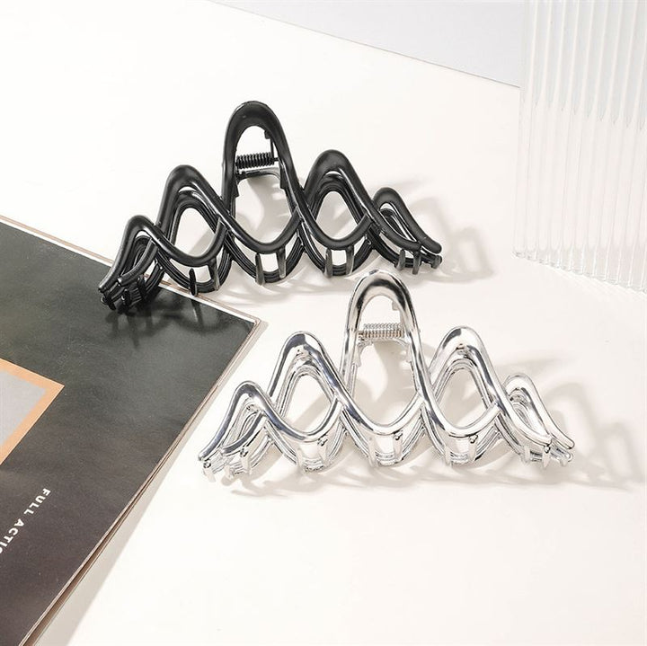 SOHO Ziv Hair Claw - Silver - Hair Accessories