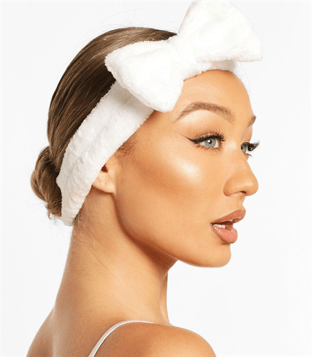 Spa-Haarband mit Schleife – für Hautpflege, Make-up-Auftrag und mehr. – Haaraccessoires | Fashiongirl