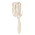 TBC Detangling Hair Brush – Wet & Dry Hollow Brush – Beige – Haarstyling-Werkzeug
