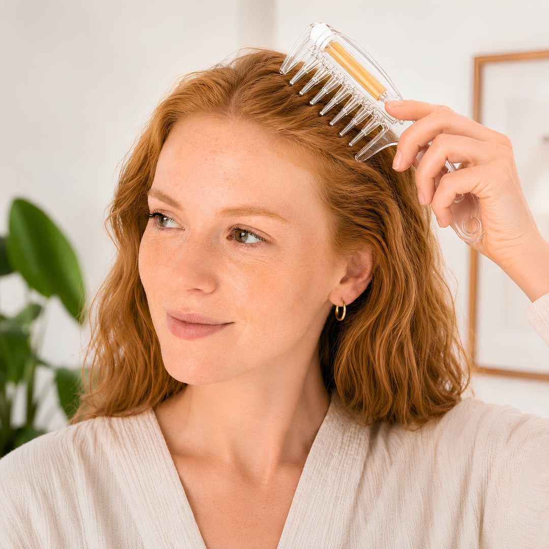 TBC Scalp Oil Applicator Comb with Pipette - Transparent – image 2
