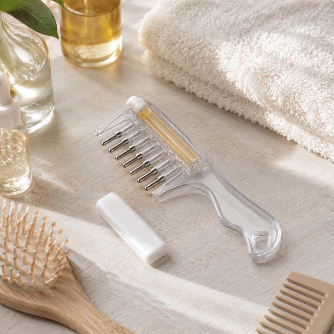TBC Scalp Oil Applicator Comb with Pipette - Transparent – image 7