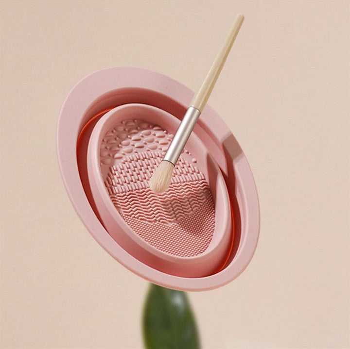 Technique PRO Foldable Silicone Makeup Brush Cleaner Bowl - Nude Rose - Hair Accessories
