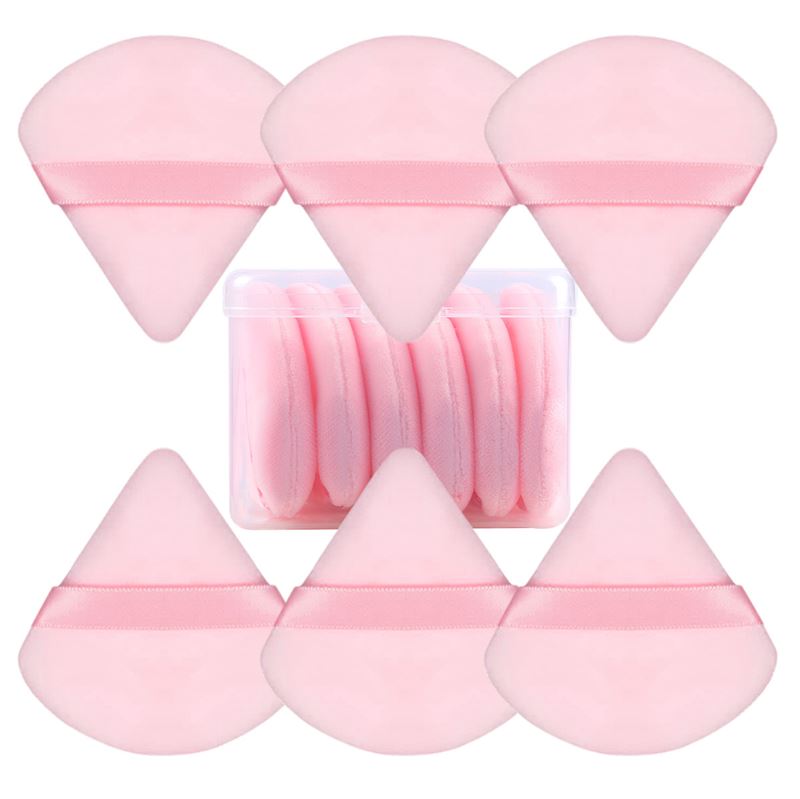 Technique PRO Powder Puff Brush - Pink Triangle - 6 pcs - 