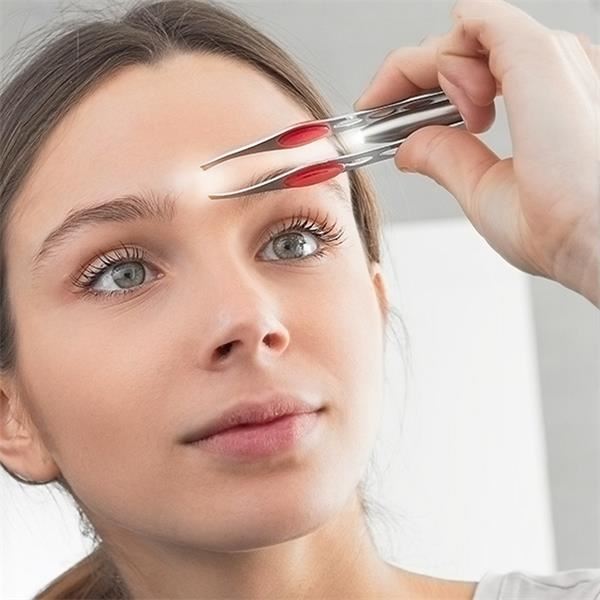 Tweezers tweezer with LED light for eyebrows - | Fashiongirl