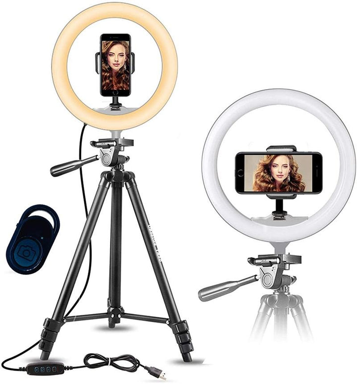 UNIQ 701 Selfie light with stand and smartphone mount, selfie ring light for Youtube, Instragram and TikTok - | Fashiongirl
