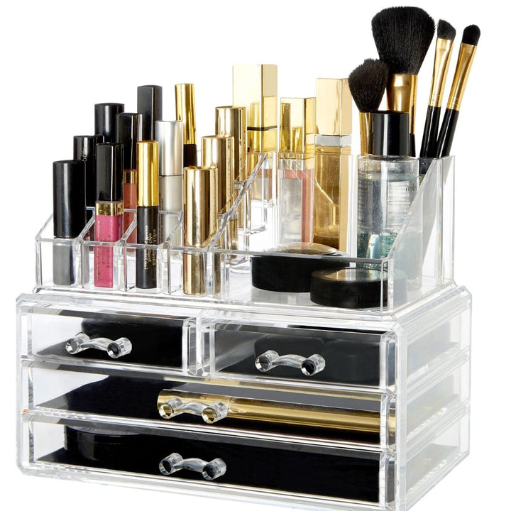 UNIQ Acryl-Schmuck-/Make-up-Organizer mit 4 Schubladen – SF 1155 – Organizer – UNIQ