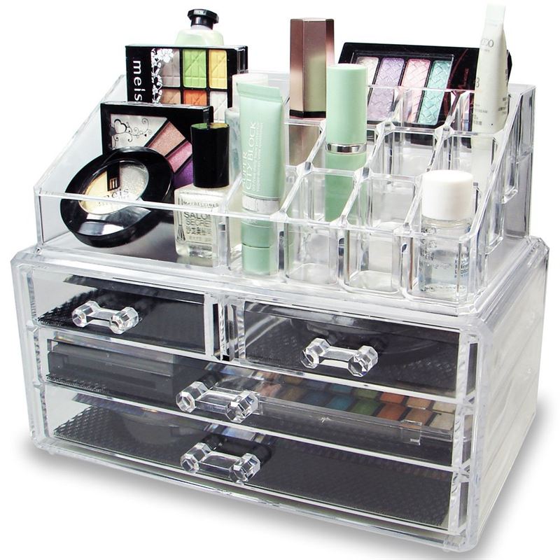 UNIQ Acryl-Schmuck-/Make-up-Organizer mit 4 Schubladen – SF 1155 – Organizer – UNIQ