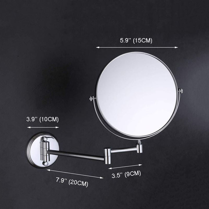 UNIQ bathroom mirror with 10x magnification. and arm - | Fashiongirl