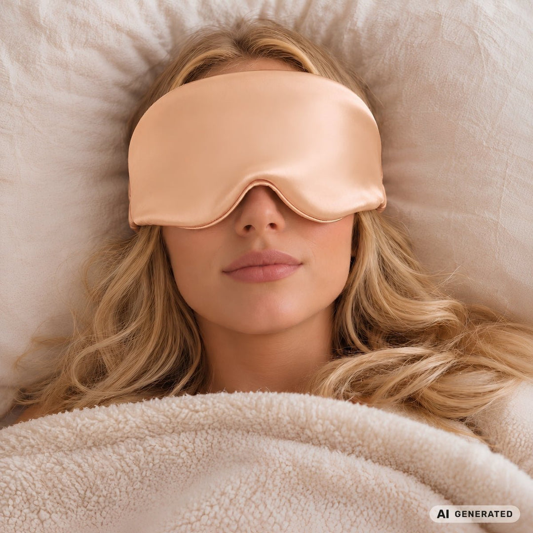 UNIQ Dream Cloud 3D Sleeping Eye Mask Light-Blocking - Apricot – image 4