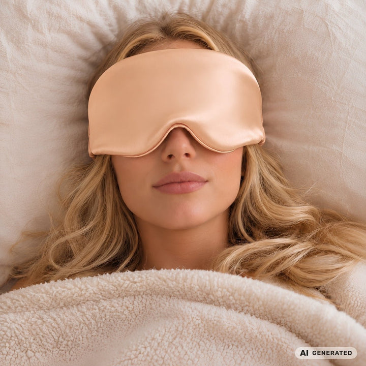 UNIQ Dream Cloud 3D Sleeping Eye Mask Light-Blocking - Apricot – image 4