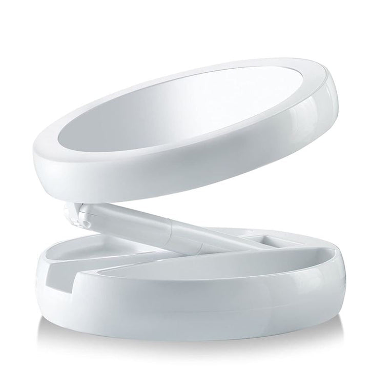 UNIQ Foldable Makeup mirror with LED light and 10x magnification (Foldable mirror) - | Fashiongirl