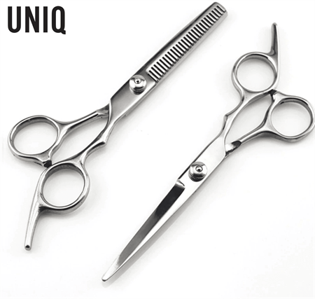 UNIQ Friseurscheren-Set für Haarschnitte zu Hause inkl. Friseurkappe – Haarstyling-Werkzeug | Fashiongirl