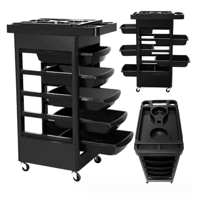 UNIQ Friseurwagen / Rolltisch – Schwarz – | Fashiongirl