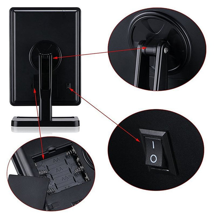 UNIQ Hollywood Makeup Mirror with light and 10x magnifying mirror - | Fashiongirl