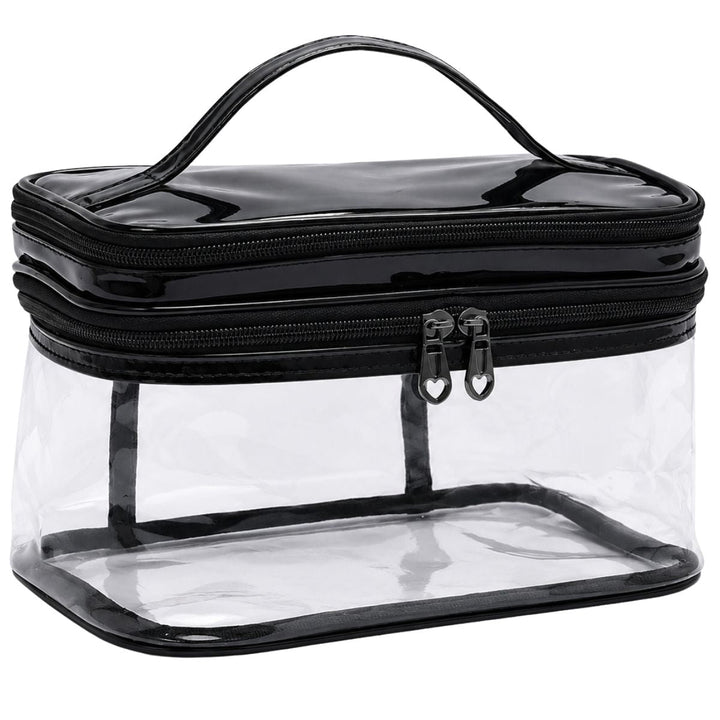 UNIQ Hubbel Clear Toiletry Bag Travel Makeup Bag - Black – image 7