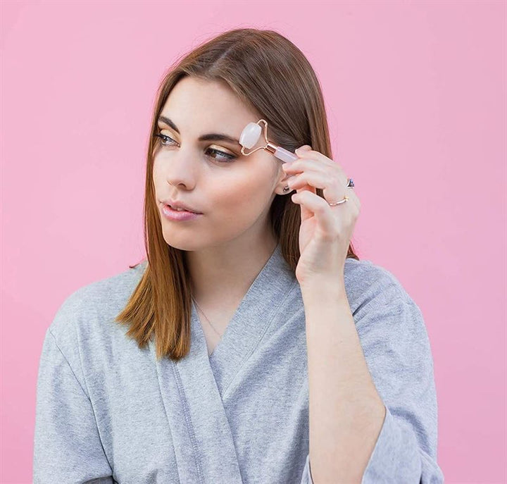 UNIQ Jade Roller Rose Quartz + Guasha Stone | for the face - | Fashiongirl