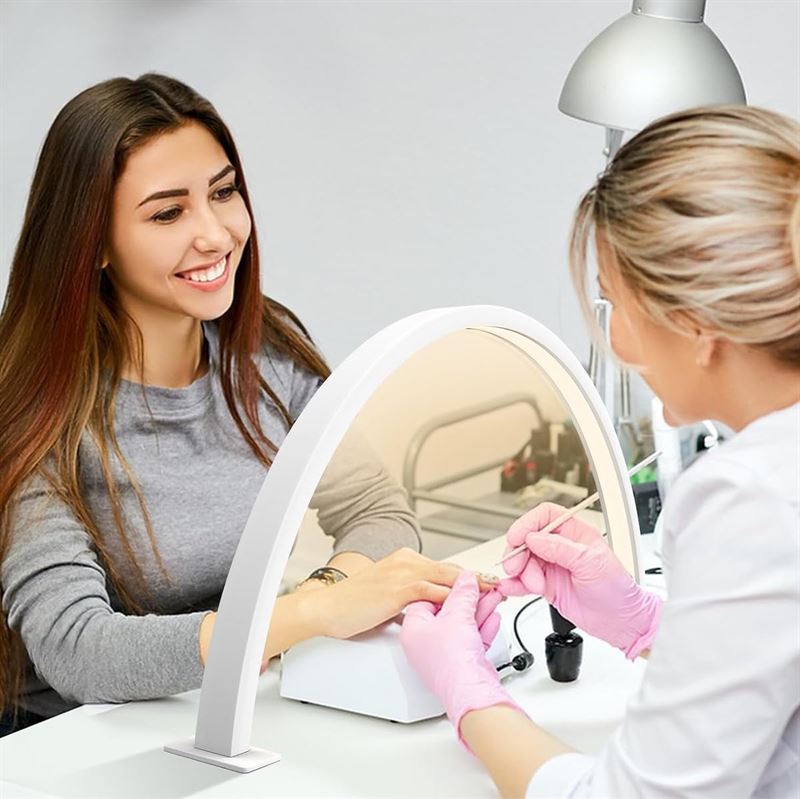 UNIQ LED Table lamp Half Moon Arch for manicure / eyelash extensions - White - | Fashiongirl