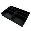 UNIQ Multi-Schubladen-Organizer-Set mit 8 Boxen – Schwarz – | Fashiongirl