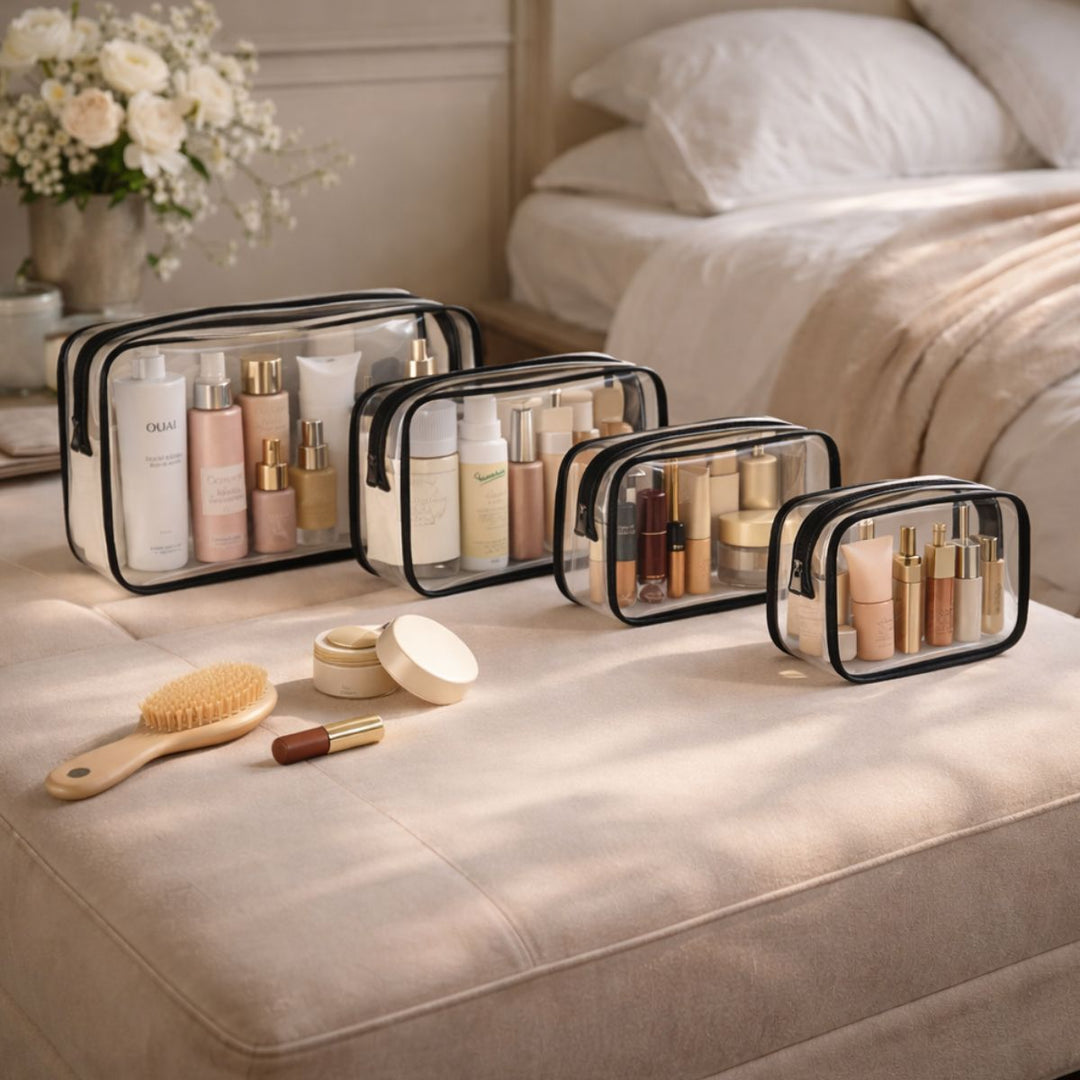UNIQ Multivarious Cosmetic Bags Set of 4 - Black - Cosmetic bags & beauty cases - UNIQ