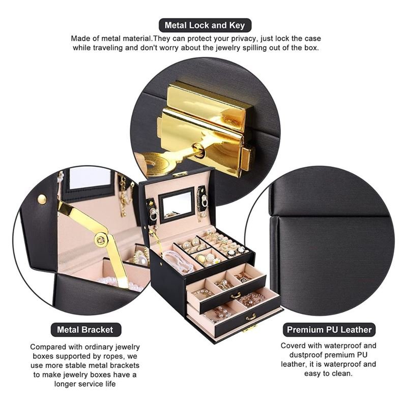 UNIQ Nellia Jewellery Box - Cream White - Jewelry Box