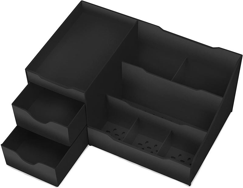 UNIQ Organiser for makeup &amp; skincare products - 9 compartments - Black - Organiser