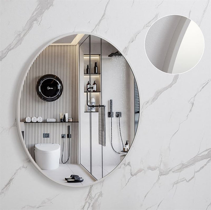 UNIQ Oslo Round Mirror - Ø50 cm White - | Fashiongirl