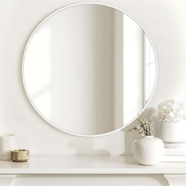 UNIQ Oslo Round Mirror - Ø50 cm White - | Fashiongirl