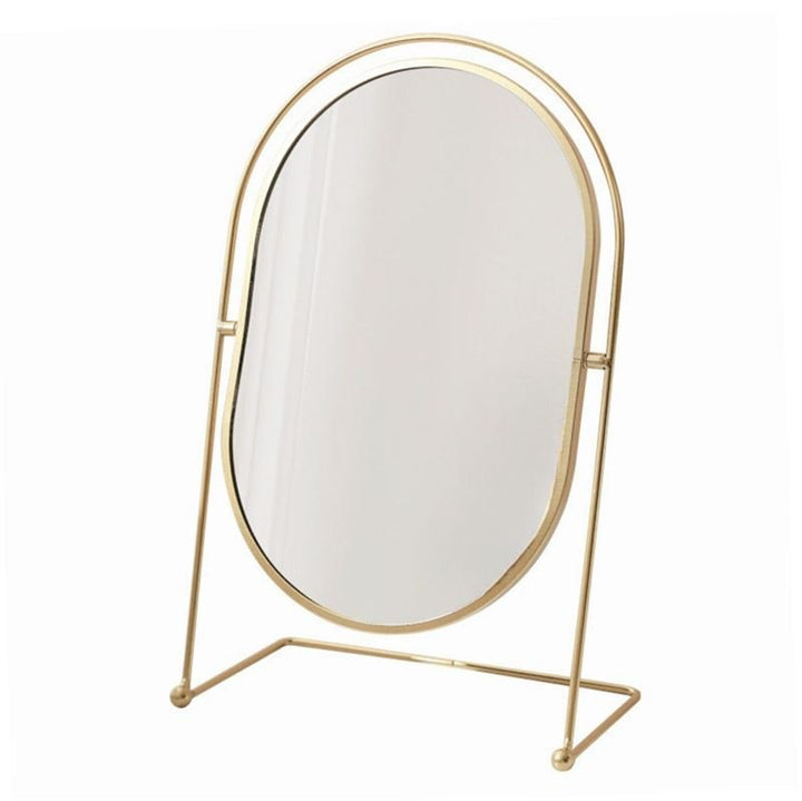 UNIQ Oval Lux Table Mirror - Gold - | Fashiongirl