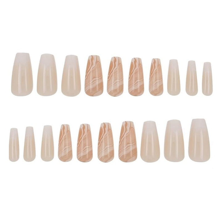 UNIQ Press On Nails with Glue - Nude Vogue - | Fashiongirl