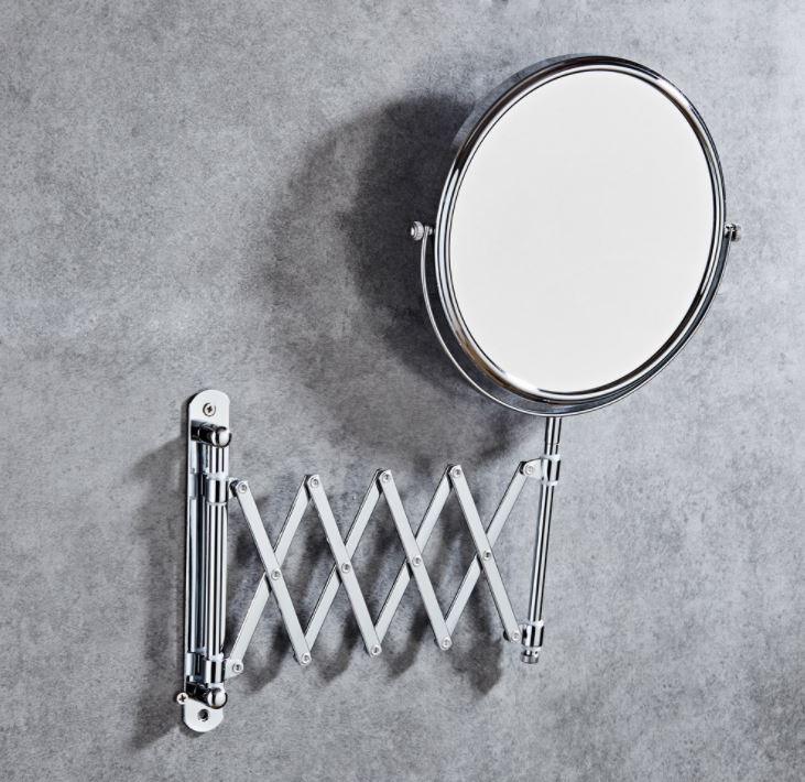 UNIQ Scissor Arm Mirror w/ 5x magnification - | Fashiongirl