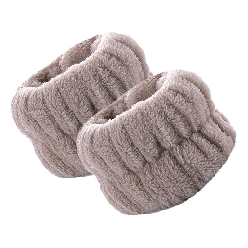 UNIQ Spa Blush Hairband and Wristband - Grey - | Fashiongirl