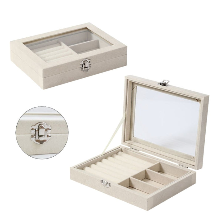 UNIQ Velvet Touch Jewellery box 20 x 15 x 4.5 cm - Beige