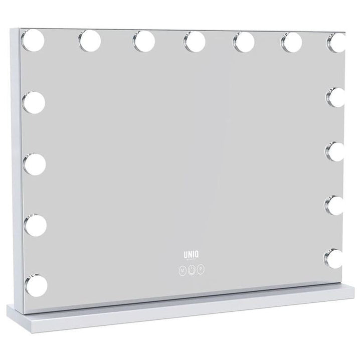 UNIQ XL Hollywood Vanity Mirror with 15 LED bulbs and touch function - White - Mirror