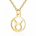 Zodiac Necklace: Taurus - Zodiac, Gold - | Fashiongirl